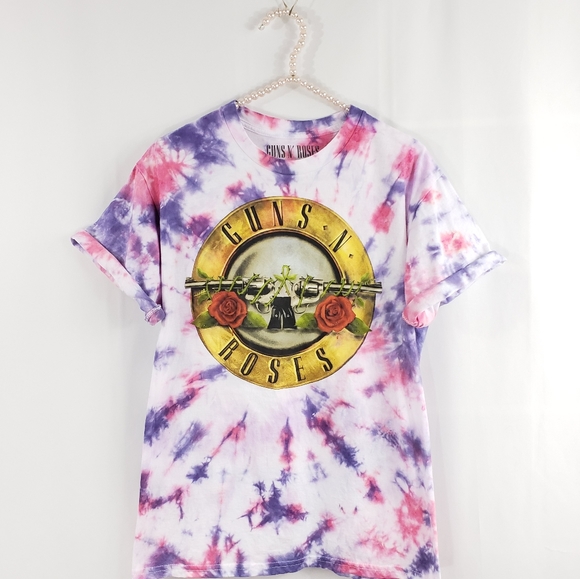 Tops - Guns n Roses Custom Tie Dye Tee Shirt Medium